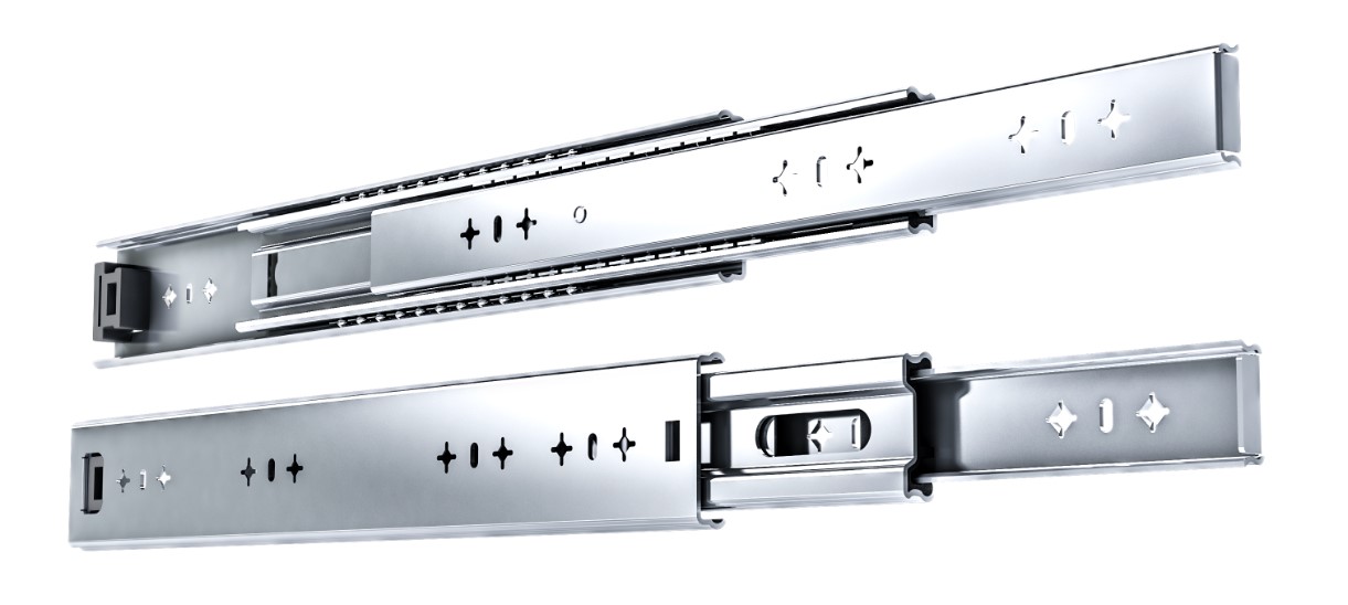 Guide Scorrevoli Per Cassetti H17mm - Estrazione Parziale Portata 15kg - Foto 8