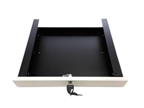 Cassetto Estraibile sotto Piano con o senza Serratura per Tablet, Cancelleria